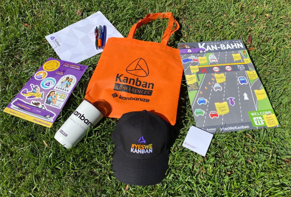 Get your chance to win a Kanban Conferences swag bag when you follow us on LinkedIn and share the Kanban University page with your colleagues and network.