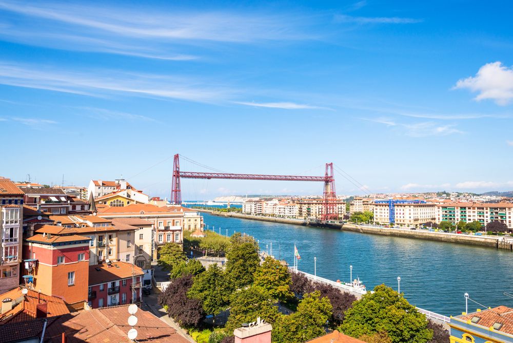 Getxo-Portugalete hanging bridge near Bilbao